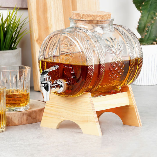 Vilde Vilde Glas Getränkespender mit Zapfhahn 3lt