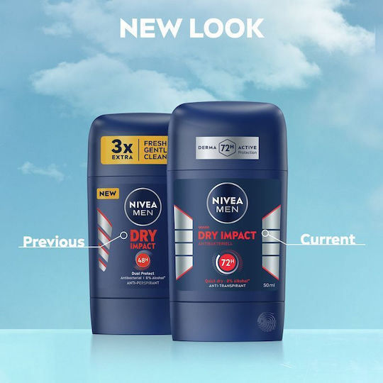 Nivea Dry Impact Αποσμητικό 72h σε Stick 50ml