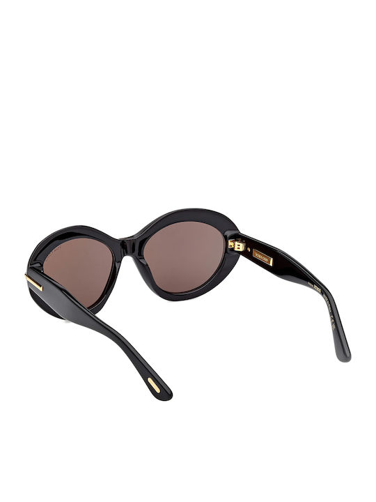 Tom Ford Icon Collection Ανδρικά Γυαλιά Ηλίου με Μαύρο Σκελετό και Γκρι Ντεγκραντέ Φακό TF1328 01A