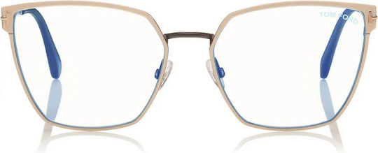 Tom Ford Kokkálinos Brillengestell Beige FT5574 021