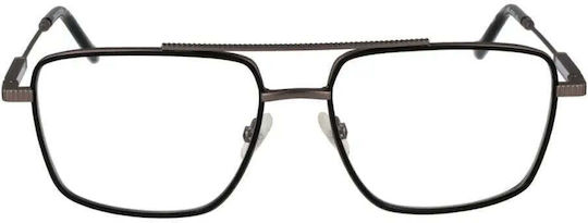 Hackett Männlich Metallisch Brillenrahmen Schwarz HEB317-900