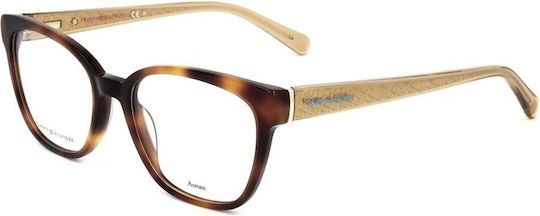 Tommy Hilfiger Femei Plastic Rame Ochelari Fluture Maro Broască țestoasă TH1840 05L