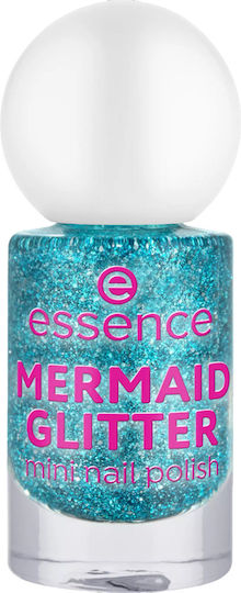 Essence Glitter Βερνίκι Νυχιών Τιρκουάζ 5ml