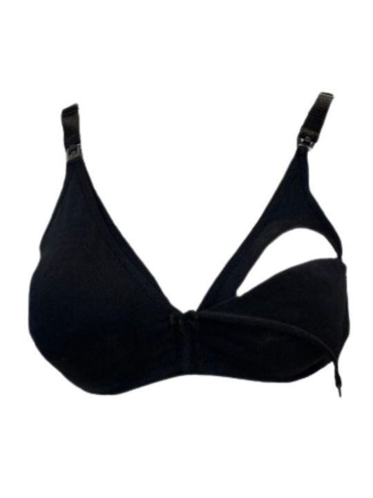 Moonlight Maternity & Nursing Bra with Clips Black