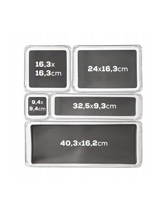Orion Orion Drawer Cutlery Tray Free Composition Plastic 32.5x9x4.5cm Grey