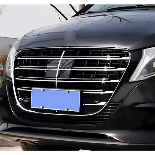 Μάσκα Mercedes-benz Vito W447 W448 24+ Amg Look Χρώμιο Μαύρο 1 Τεμάχιο