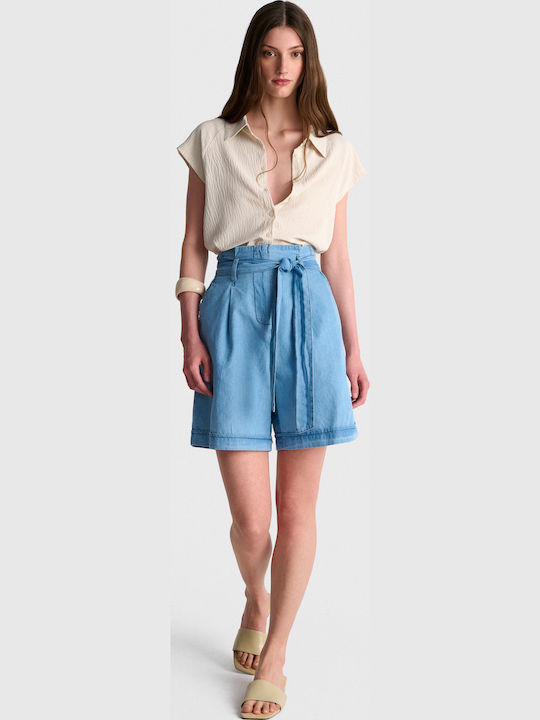 Damen Bermudas Blau 81253661-Light Blau