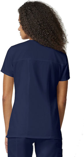Cherokee Core Stretch Female Medical Blouse Navy Blue