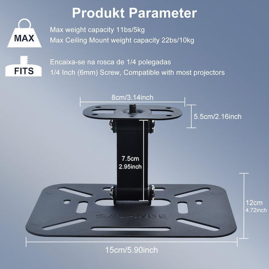 Zdssy Klappbarer Projektorhalter Boden Ultra-kompakter Stativ