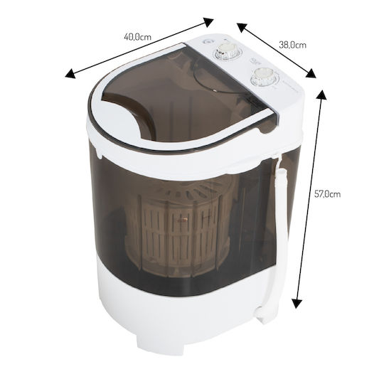 Adler Mașină de Spălat Portabilă 4kg Mini Uscător prin Centrifugare