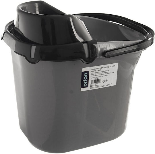 Orion Kunststoff Mop Eimer mit Auswringer Gewicht 12lt Grau