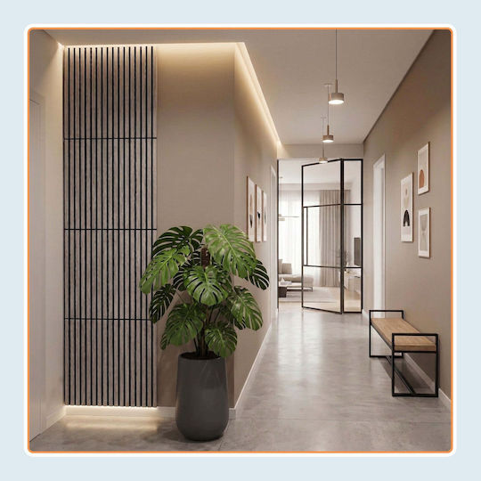Panouri Decorative 3D Din MDF Gri 60x60cm 4 Bucăți