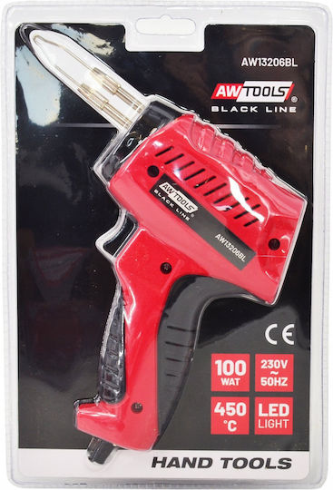 Awtools 100w Transformer Soldering Iron Tpr Handle Black Line