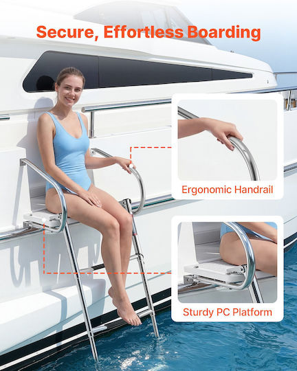 Vevor Boat Ladder With 3 Steps