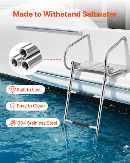 Vevor Boat Ladder With 3 Steps