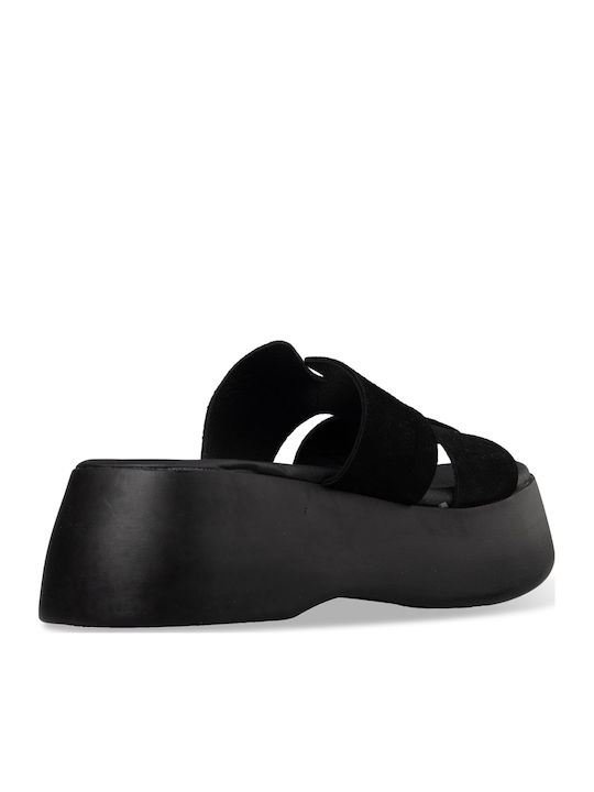 Women's Flat Sandals Flatforms Black