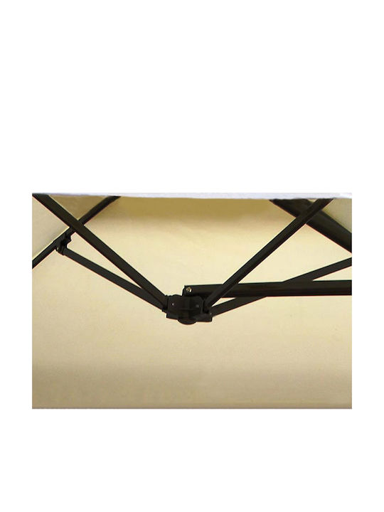 Hanging Squared Metal Parasol Ecru 2.2x2.2m