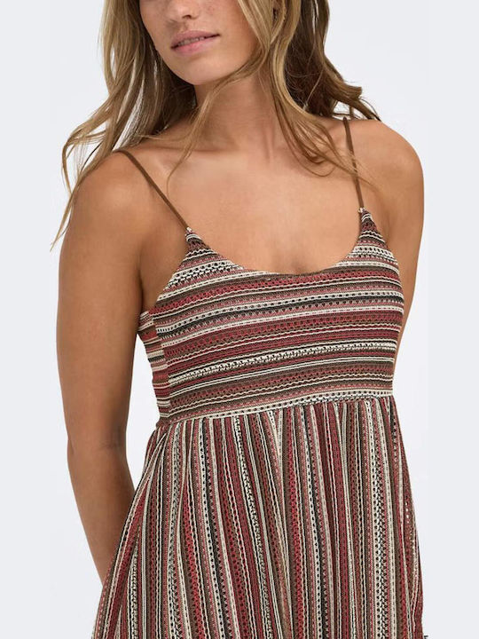 Sommer Midi Damenkleid Gestrickt Schokoladen Martini