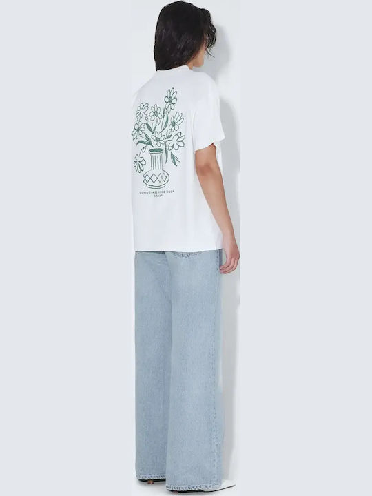 T-shirt Off White Flower