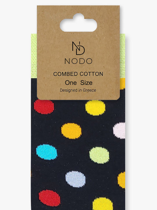 Baumwollsocken Mit Neon Punkten Nodo
