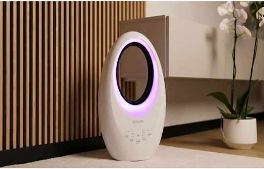 Savio AD-03 Ανεμιστήρας Χωρίς Πτερύγια 65W με Τηλεχειριστήριο Λευκός