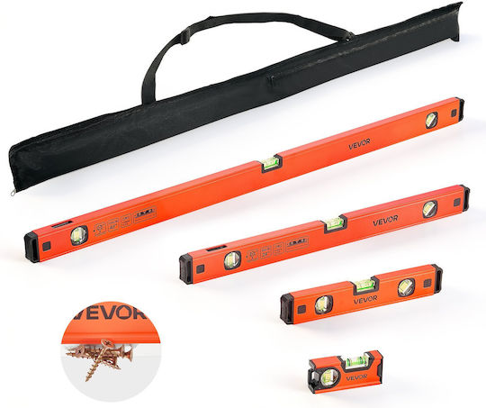 Vevor Aluminum Magnetic Spirit Level Set 4 Pieces