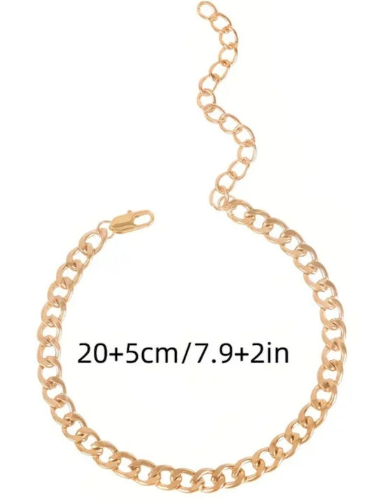 ShuShu Gold Plated Steel Anklet Chain