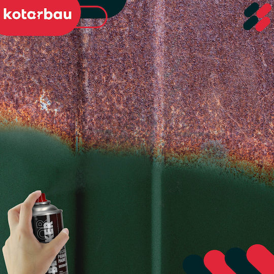 Spray Paint Rust On Metal Fences Gates Protective Green Ral 6005 400