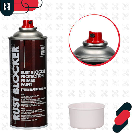 Vopsea Spray Antirugină Pentru Garduri Metalice Porți Alb Ral 9010 400 Ml