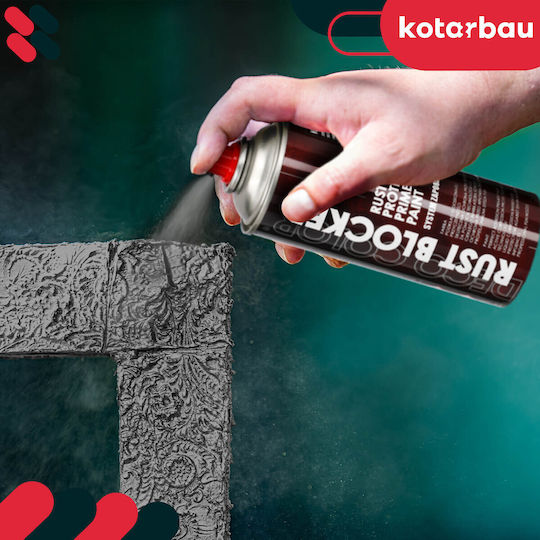 Spray Paint Rust On Metal Fences Gates Protective Gray Ral 7011 400 Ml
