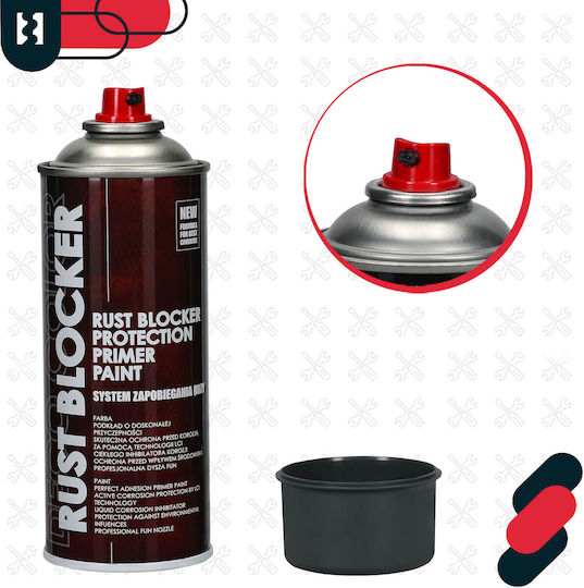 Spray Paint Rust On Metal Fences Gates Protective Gray Ral 7011 400 Ml