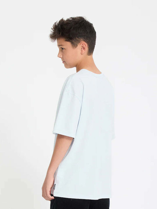 Kids T-shirt Light Blue Acid Ben Sanair 1