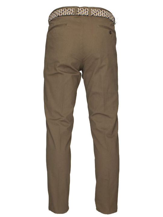 Ανδρικό Παντελόνι Chino Regular Fit Καφε
