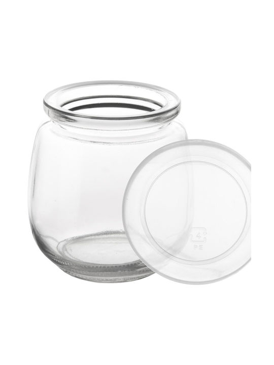 Orion Set of 12 Pieces General Use Glass Transparent Jars with Lid 300ml