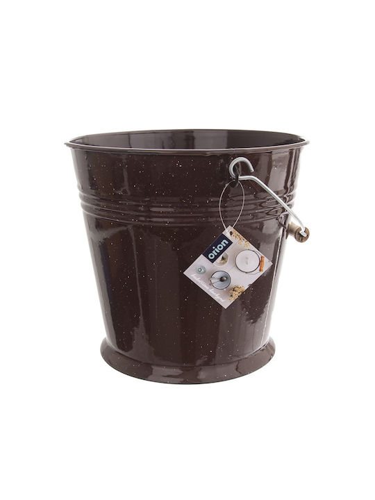 Orion Βάζο Γενικής Χρήσης με Καπάκι Καφέ 10000ml