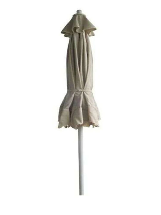 Professional Aluminum Squared Parasol Ecru 2.5x2.5m