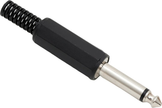 Set 10 Jack 6.3 Mm Mono Plugs Break Protection Plastic Audio Connector