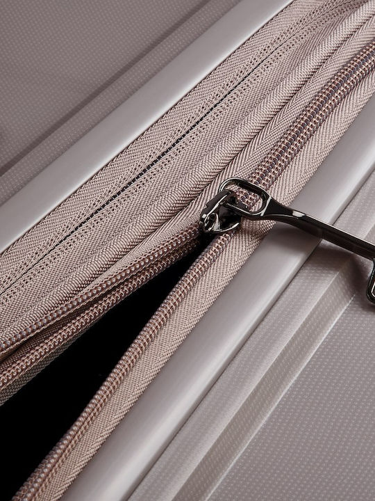 Delsey Lutece Μεγάλη Βαλίτσα Ταξιδίου Σκληρή Beige Ύψους 76εκ.