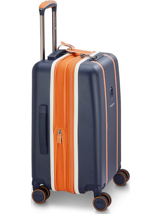 Delsey Cabin Travel Suitcase Cadence Blue Height 55cm
