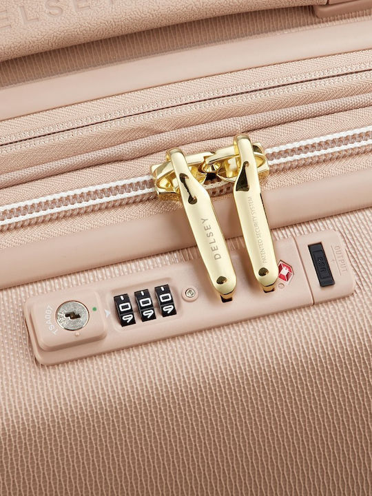Delsey Chatelet Air 2.0 Cabin Travel Suitcase Beige Rose Height 55cm