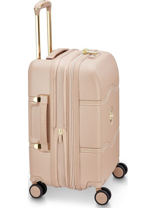 Delsey Chatelet Air 2.0 Cabin Travel Suitcase Beige Rose Height 55cm
