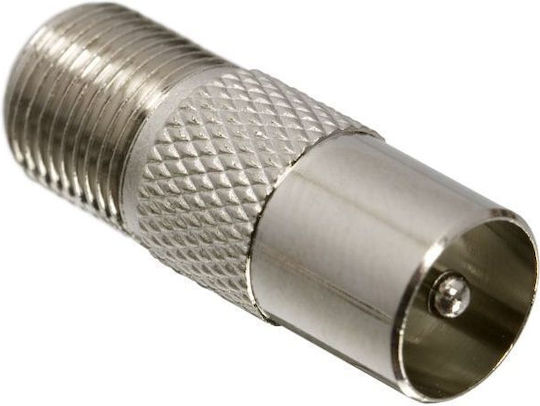 Set 10 Prize Coaxiale F Pentru Adaptoare Tv Cu Pin Placat Cu Aur Convertor Metalic Pentru Antenă