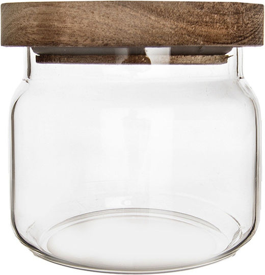 Orion Vase for Brown Coffee Pasta with Lid Glass Brown 500ml