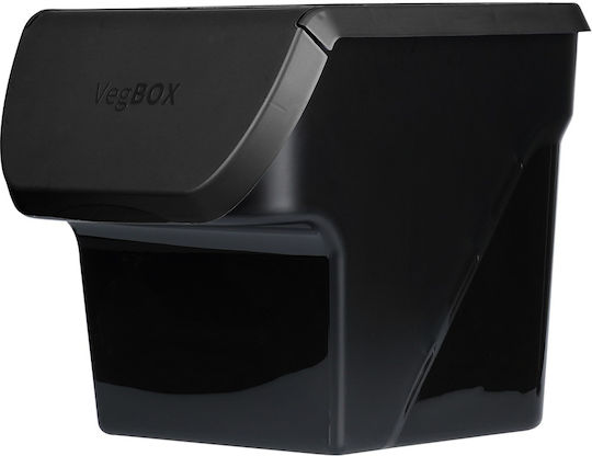 Vilde General Use Box with Lid Plastic Black 27.5x26x34cm