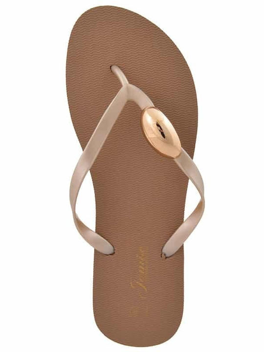 Damen Zehentrenner in Braun Farbe 1260260-Purol