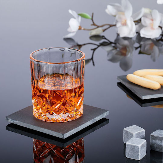 Relaxdays Set De Suporturi Pentru Pahare Din Lemn Gri 8.5x12cm 8 Bucăți
