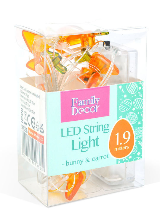 Alista Home Luminiță Garland LED 2m Cu 20 Becuri Alb Cald