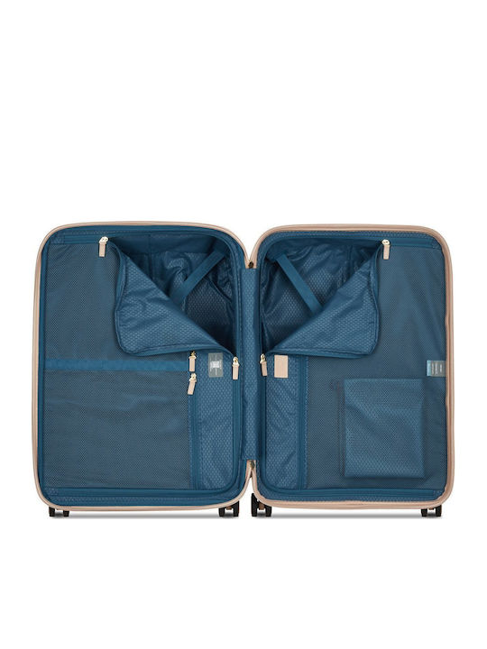 Delsey Chatelet Air 2.0 Medium Travel Suitcase Beige Rose Height 67cm