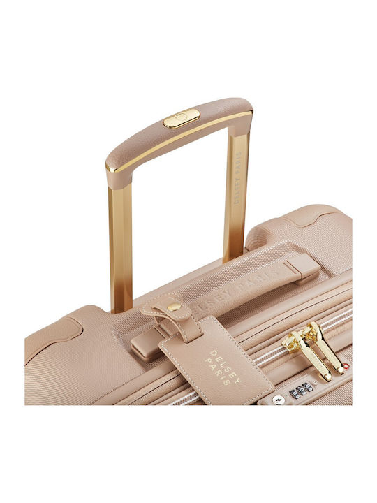 Delsey Chatelet Air 2.0 Medium Travel Suitcase Beige Rose Height 67cm
