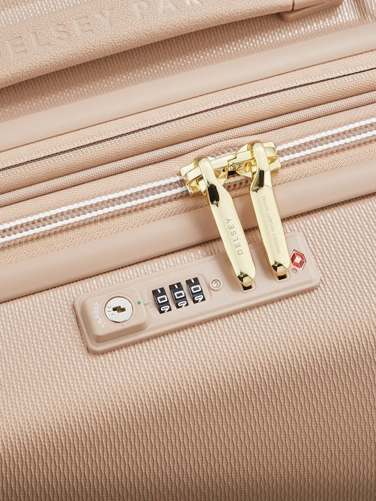 Delsey Chatelet Air 2.0 Medium Travel Suitcase Beige Rose Height 67cm